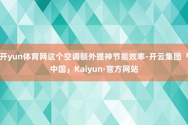 开yun体育网这个空调额外提神节能效率-开云集团「中国」Kaiyun·官方网站